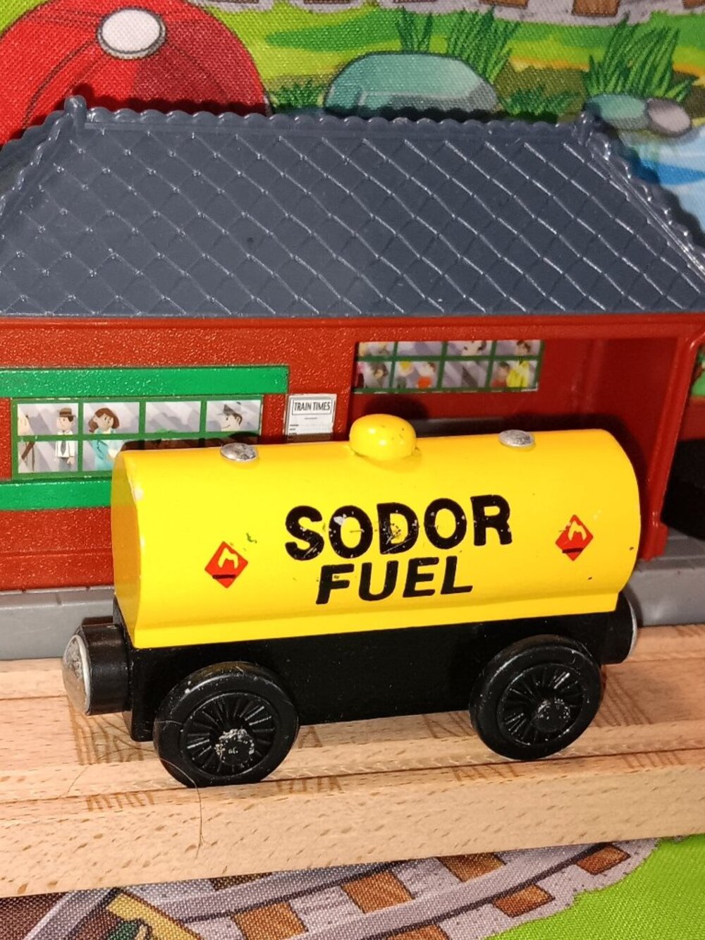 Thomas Wooden Railway Train Engine Track Sodor Fuel Tanker